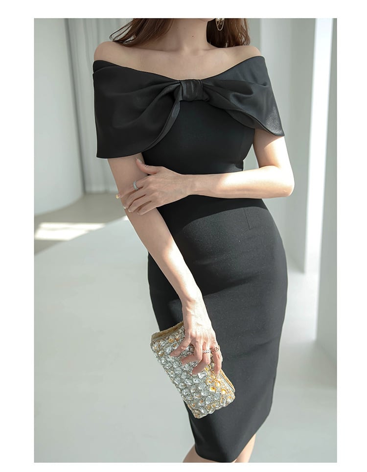 【dress】リボン付きワンピース　M25250