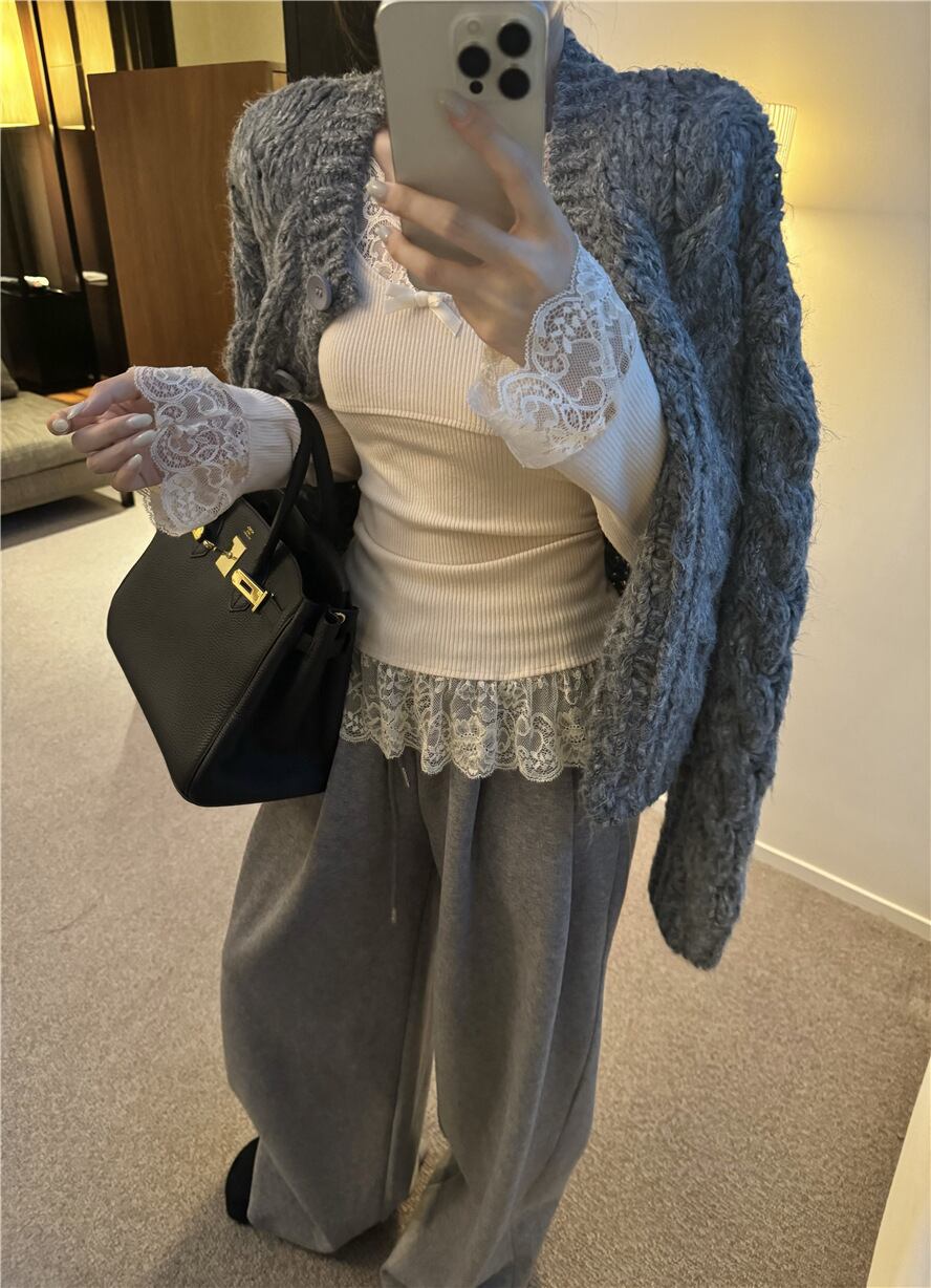 【outer】ニットカーデ　M27952