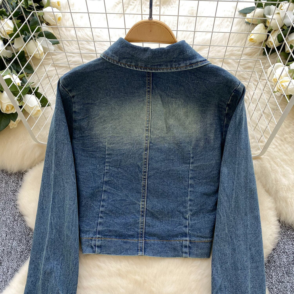【set】不規則 イレギュラーデニムジャケット×スカートセット　M29827