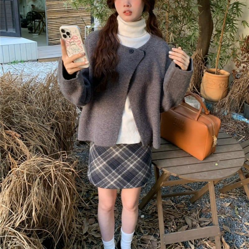 【outer】ニットコート　M25587
