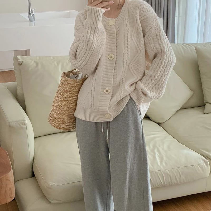 【outer】ニットカーデ　M25525