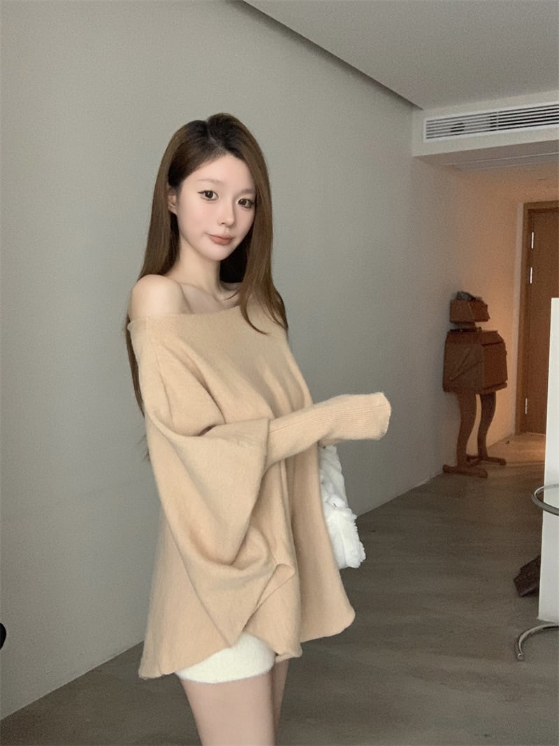 【tops】ドルマンスリーブニットトップス　M28395