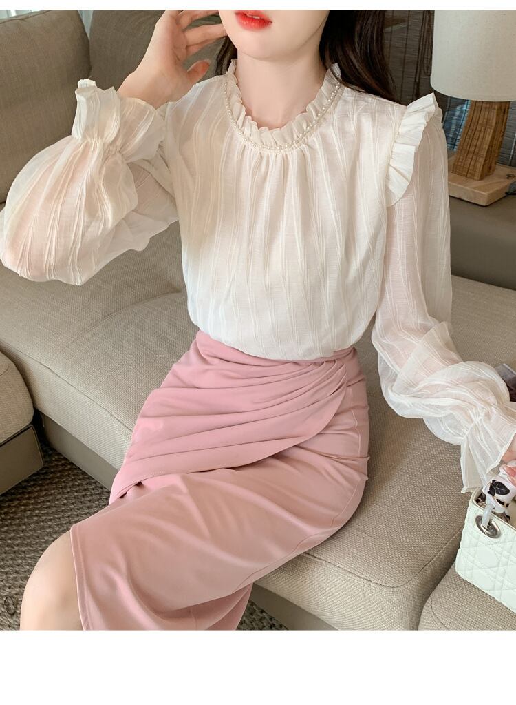 【tops】レースシャツトップス　M28878