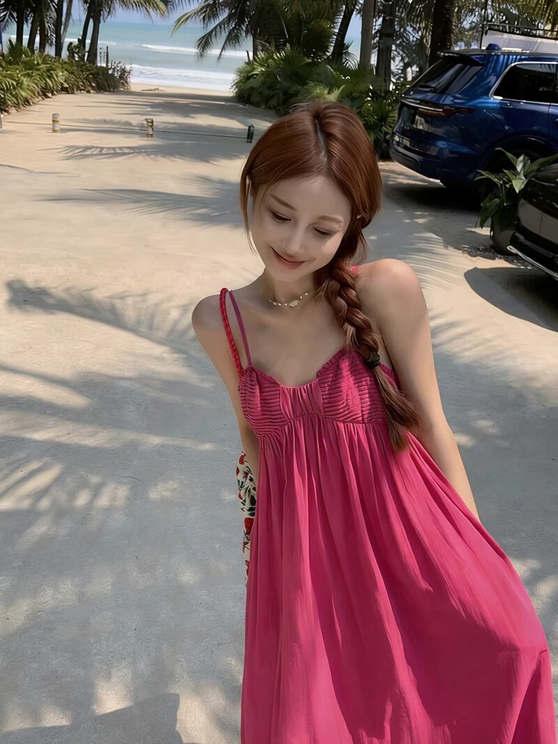 【dress】ロングキャミワンピース Q8213