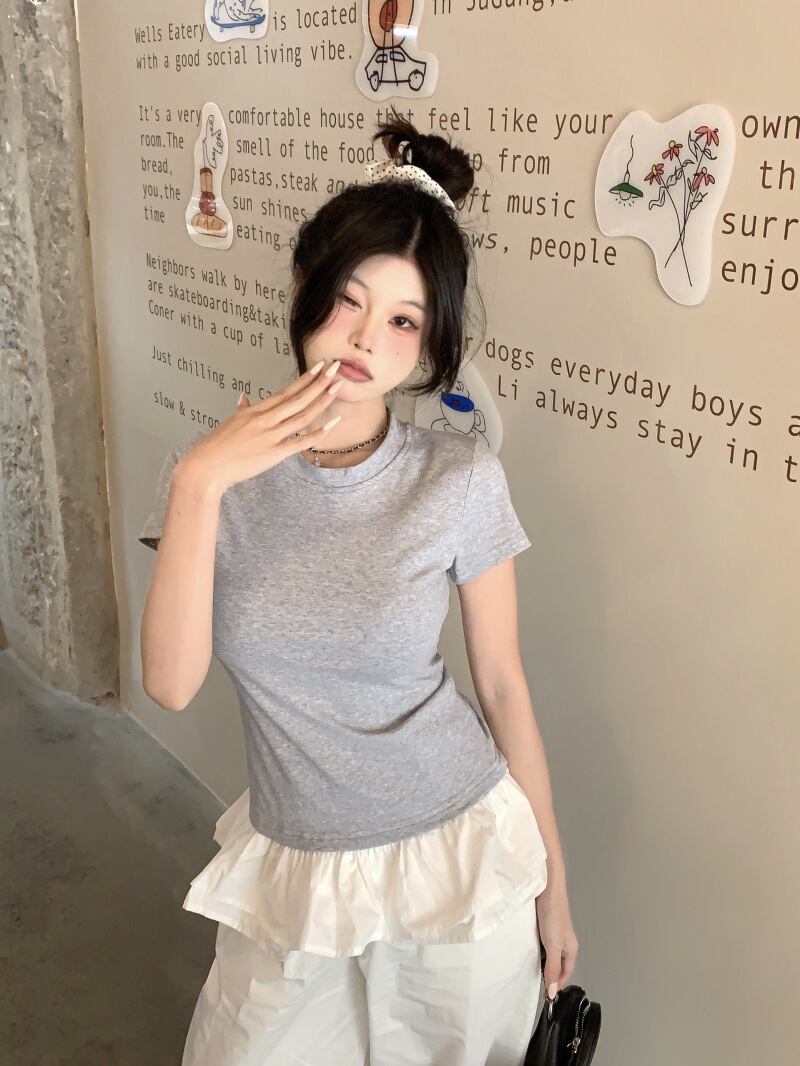 【tops】切り替えTシャツG20291