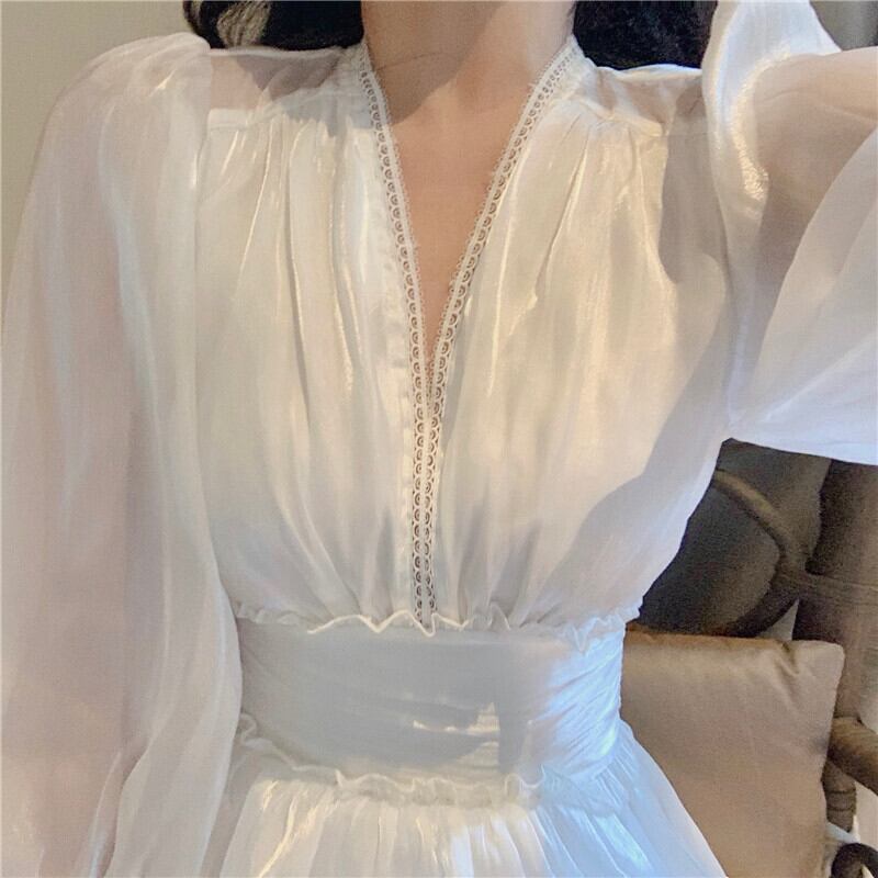 【dress】パフスリーブワンピース　M29992
