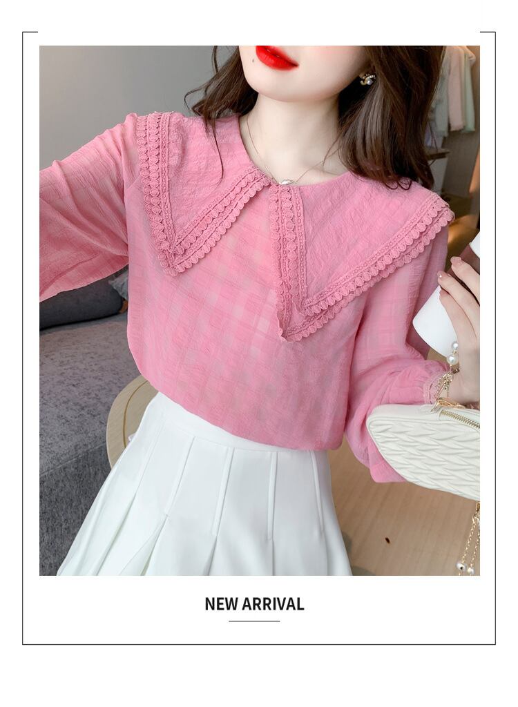 【tops】ドールカラーシャツトップス　M28616