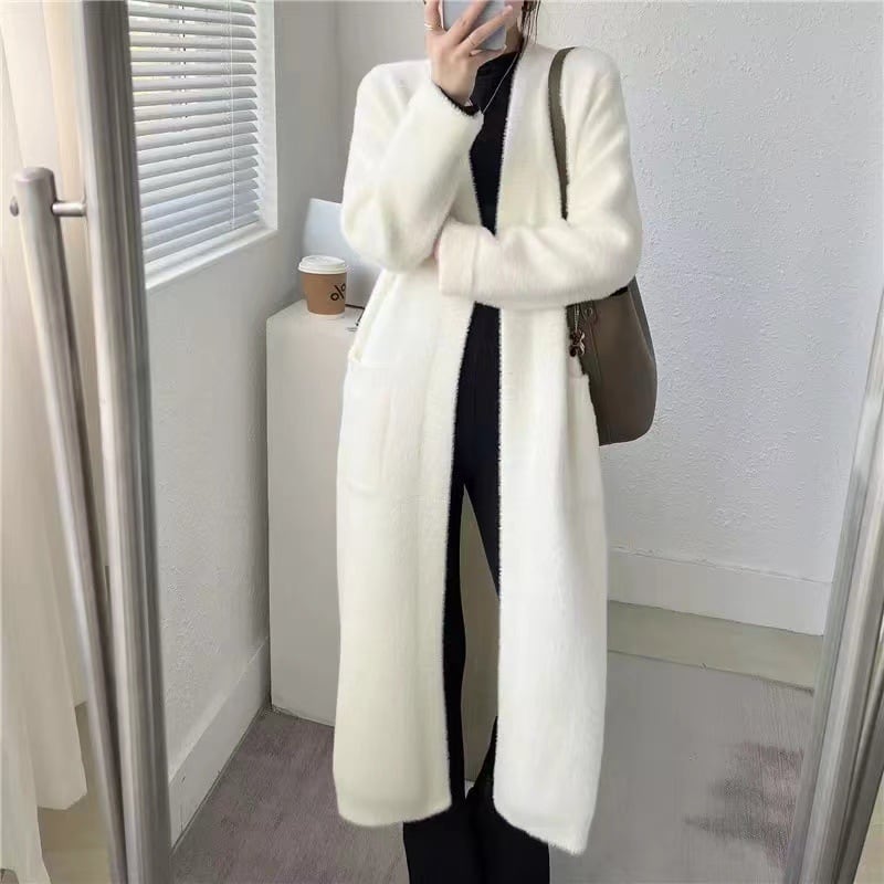 【outer】ロング丈ニットカーデ　M26127