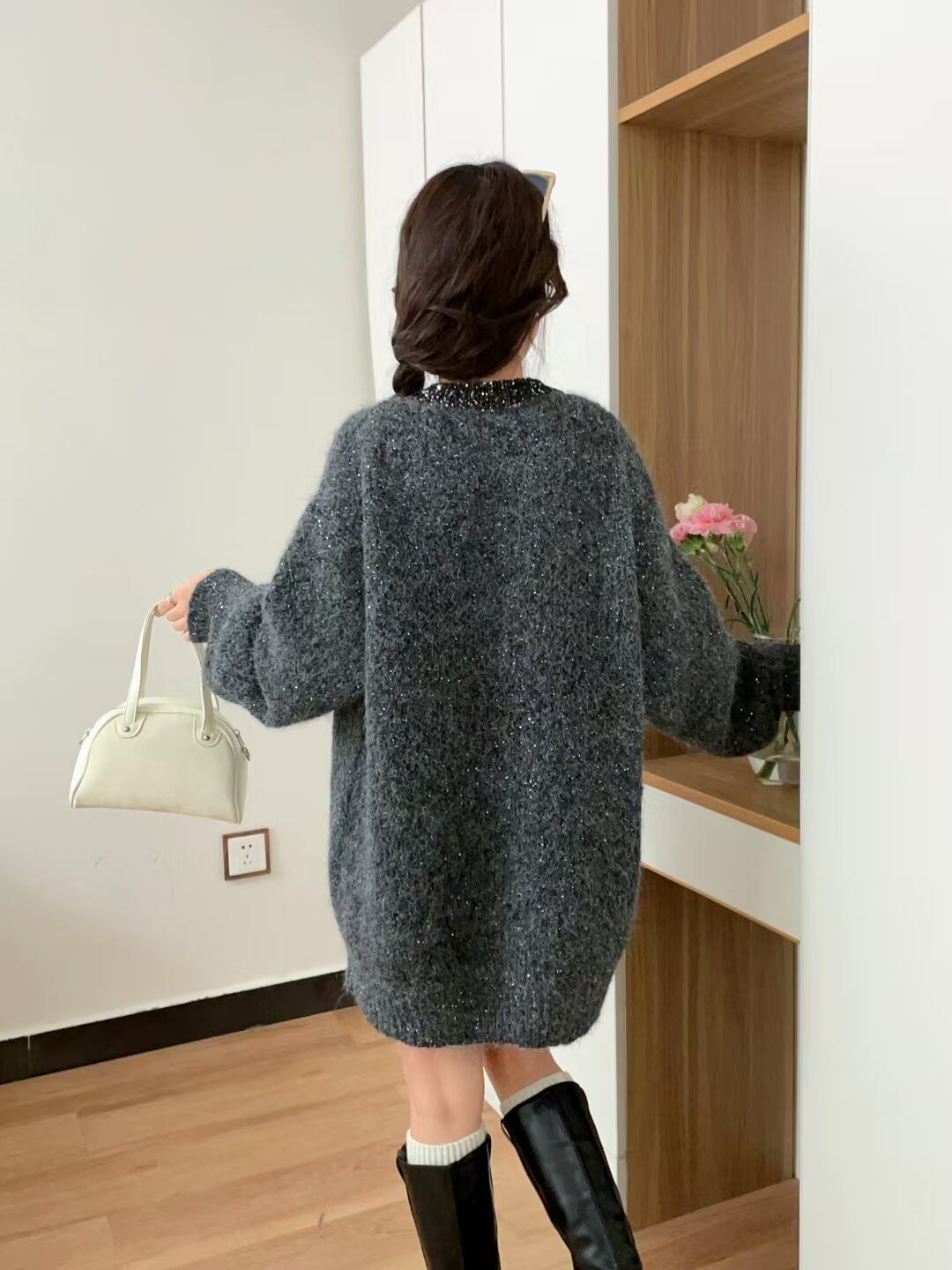 【tops】キラキラニットセーター　M28516