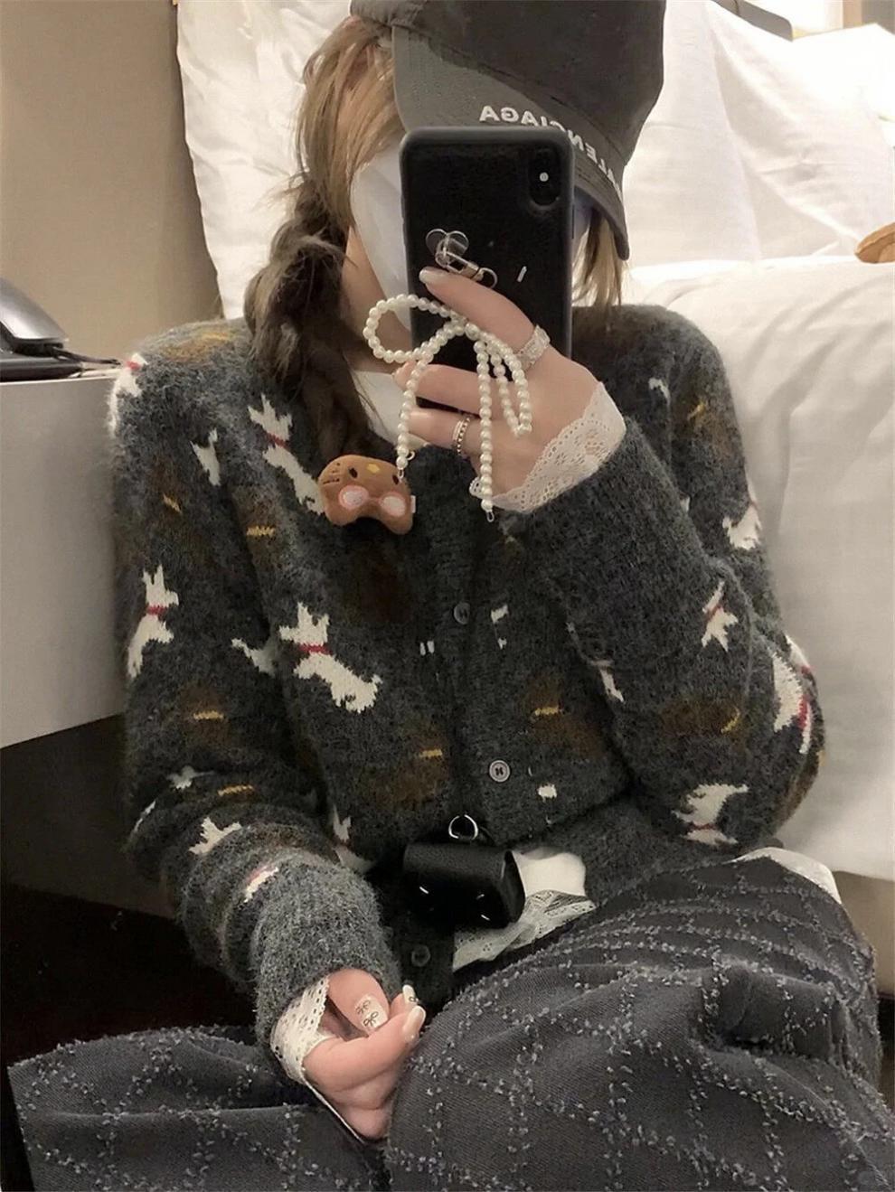 【outer】ニットカーデ　M25610