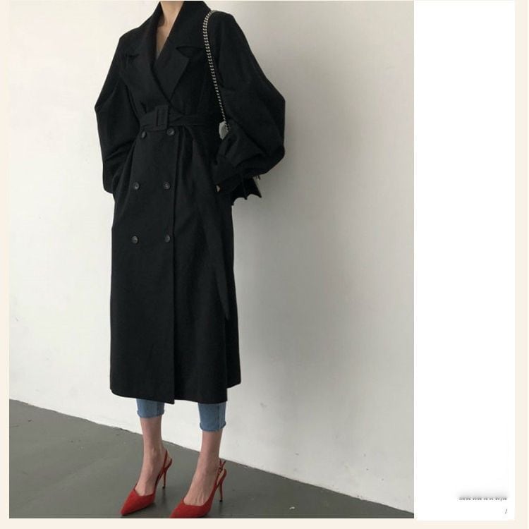 【outer】Vネックトレンチコート　M27445