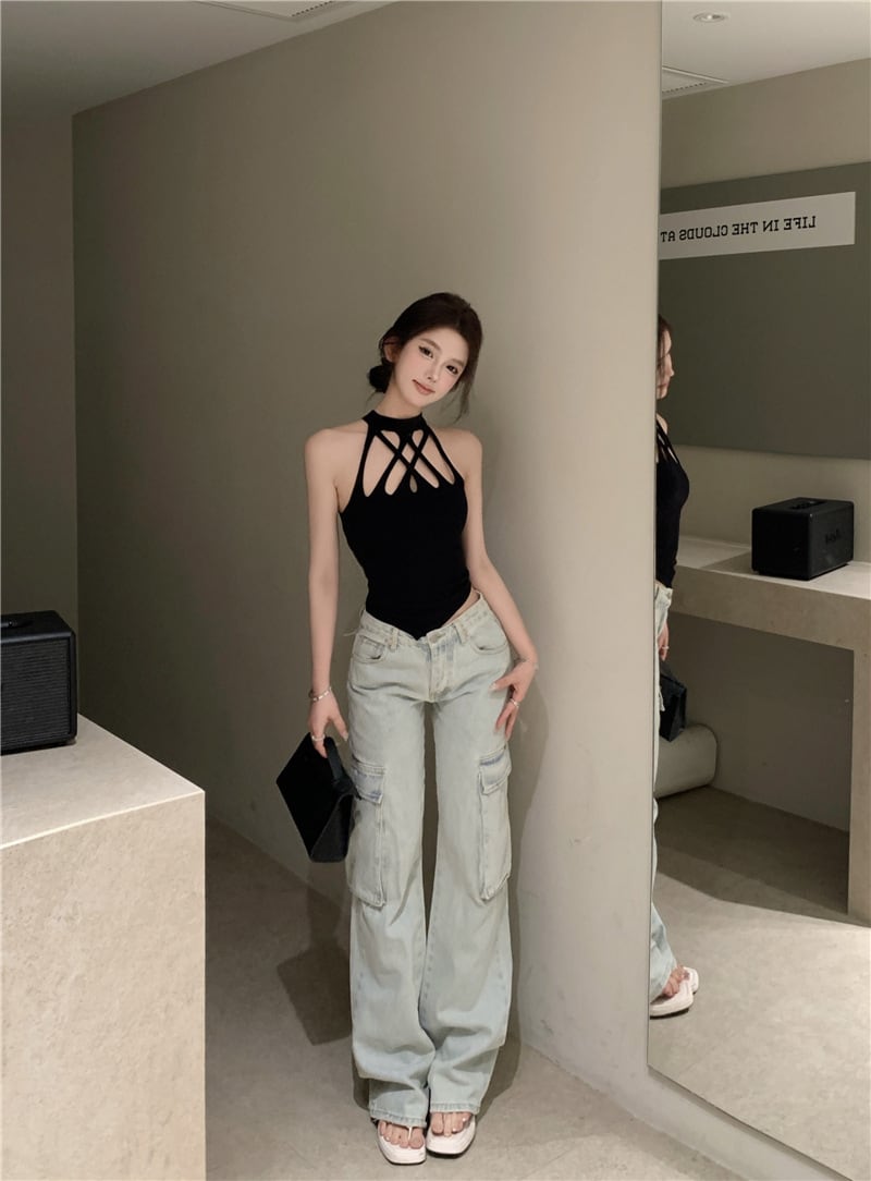【tops】ノースリーブトップス　M25232
