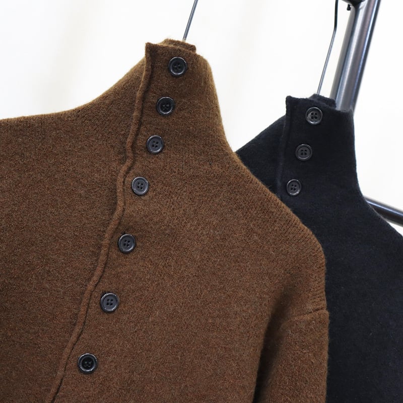 【outer】ボタンデザインニットカーデ　M26851