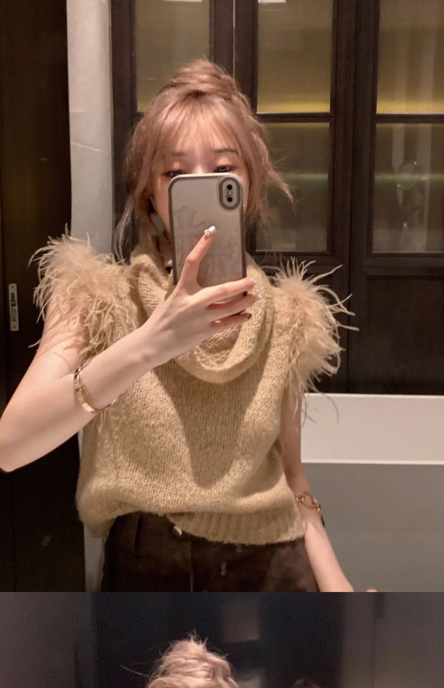 【tops】ニットベストG23680