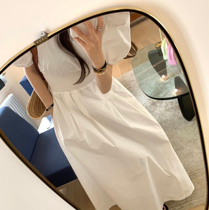 【dress】パフスリーブワンピース　M23882