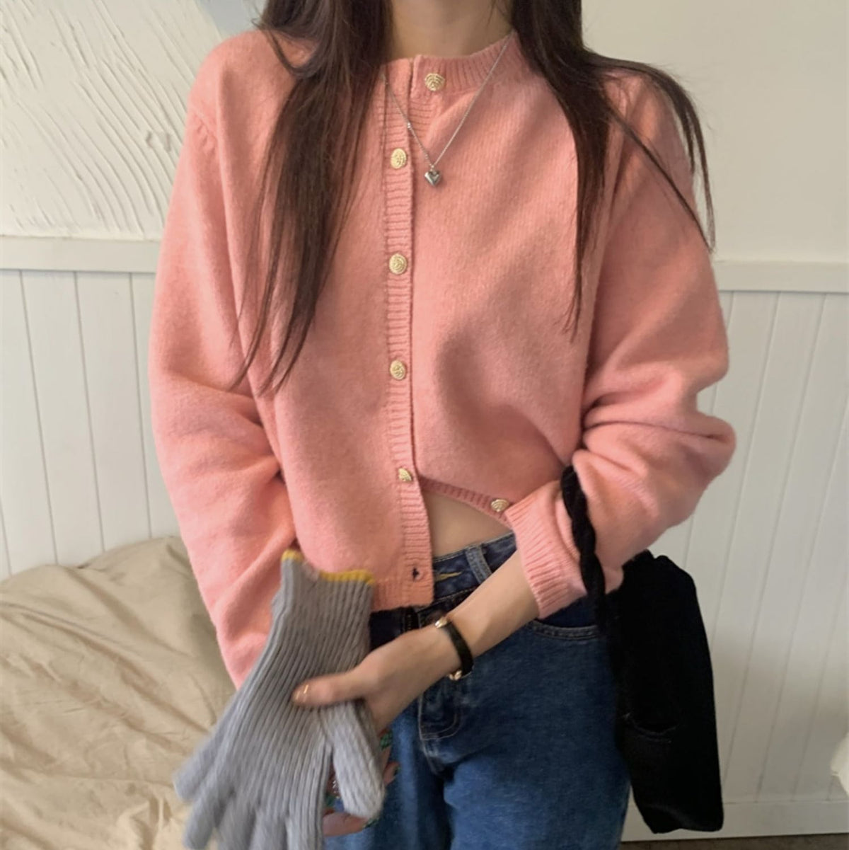 【outer】ニットカーデ　M27233