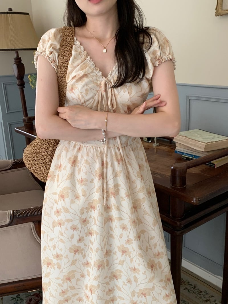 【dress】花柄ワンピース　M24469