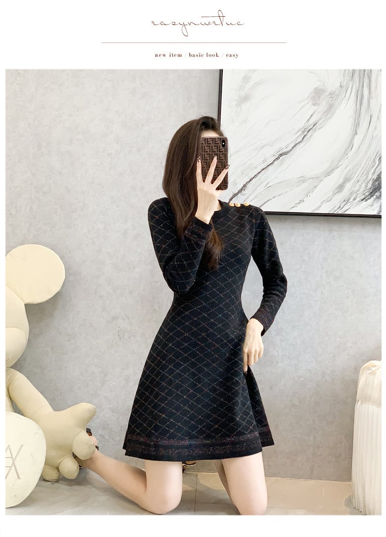 【dress】ニットワンピース　M25519