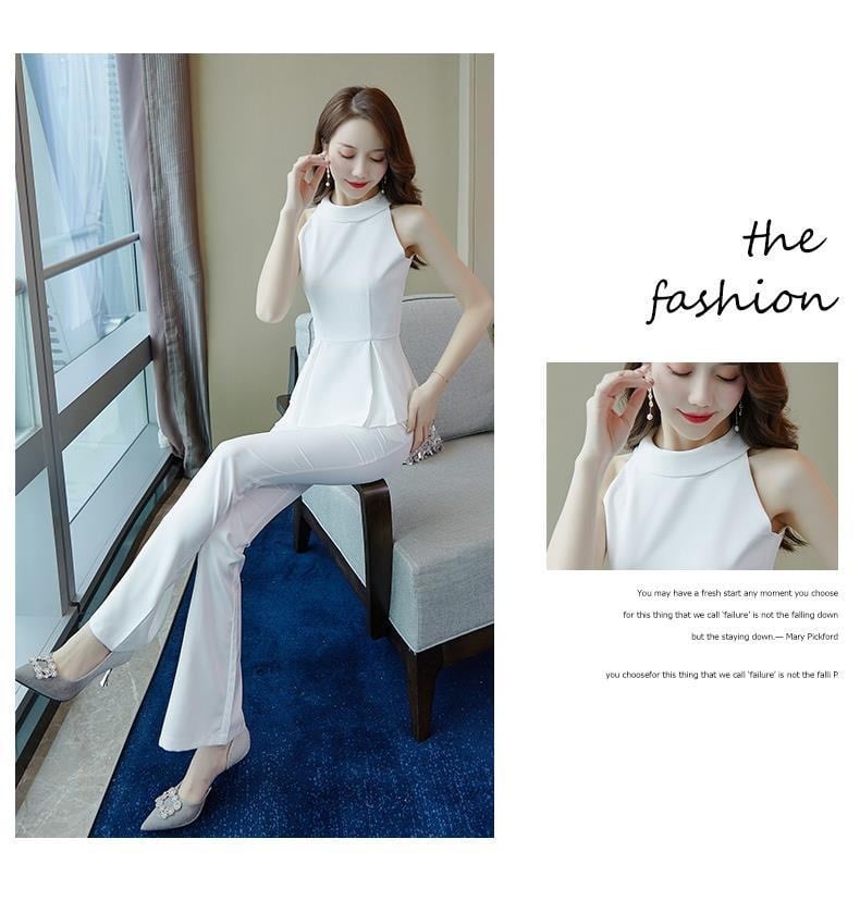 【set】タンクトップ+ラッパズボン２点セットF7187