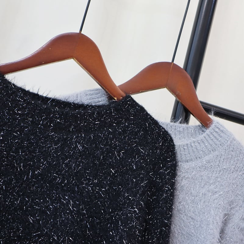 【tops】クルーネックニットセーター　M17997