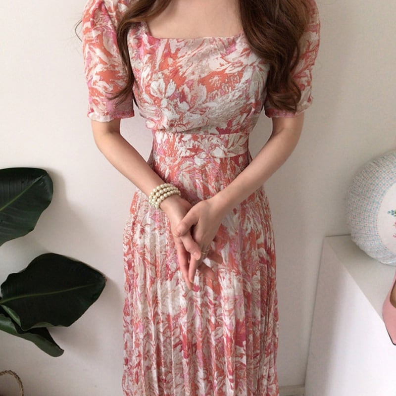 【dress】プリントワンピース　M24231