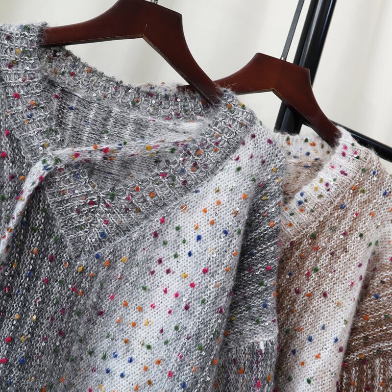 【tops】キラキラニットセーター　M27524