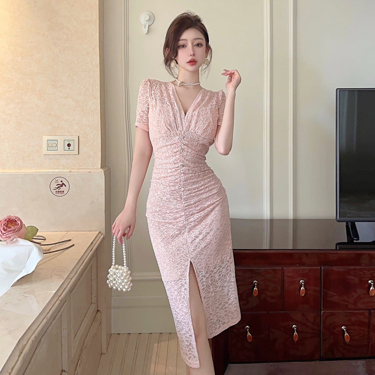 【dress】レースワンピース　M25248