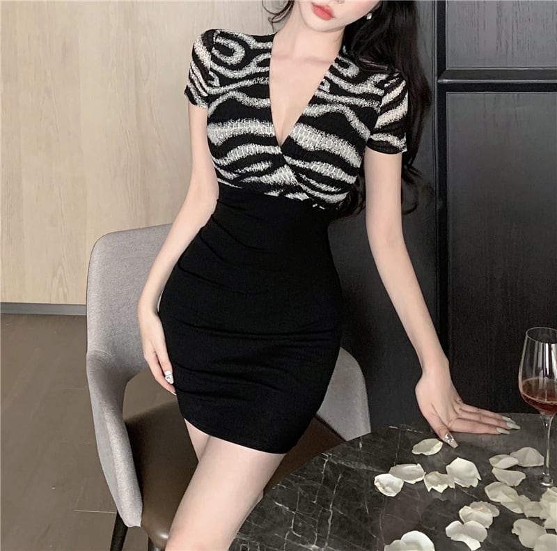 【dress】切り替えデートワンピース　M24264
