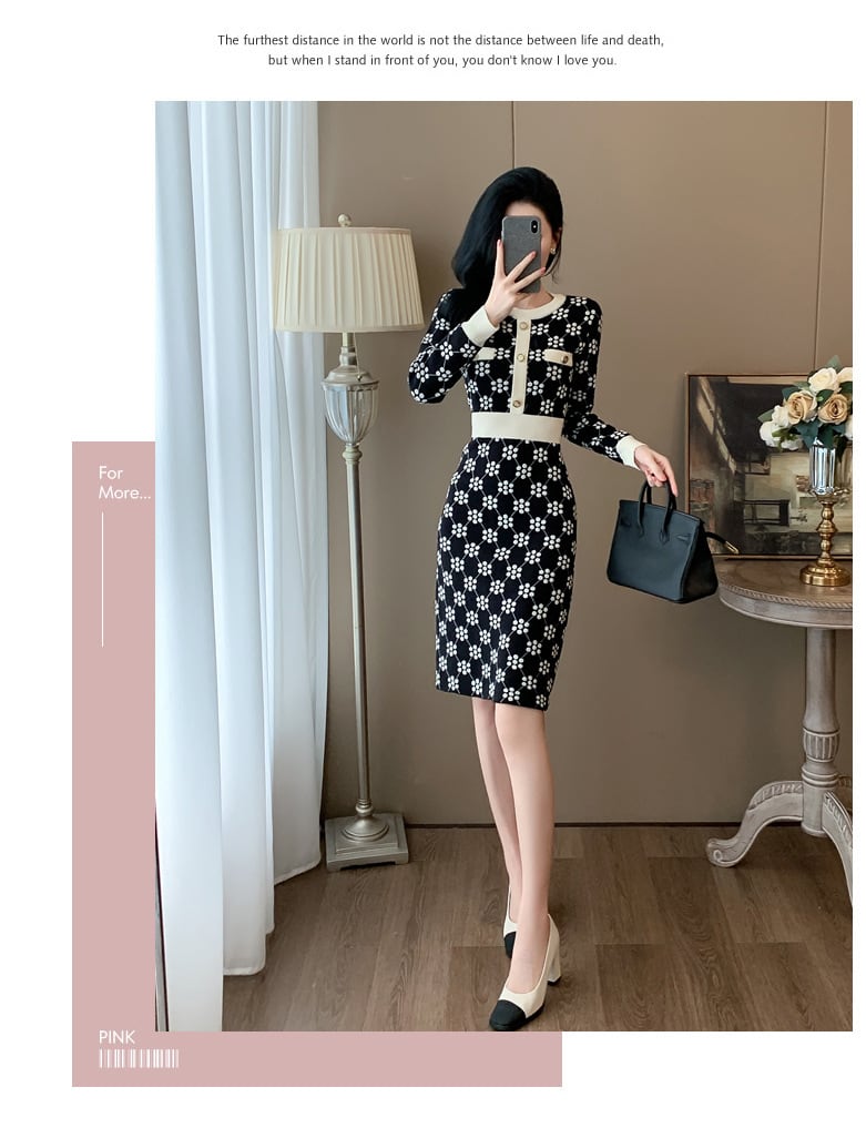 【dress】ニットワンピース　M25368