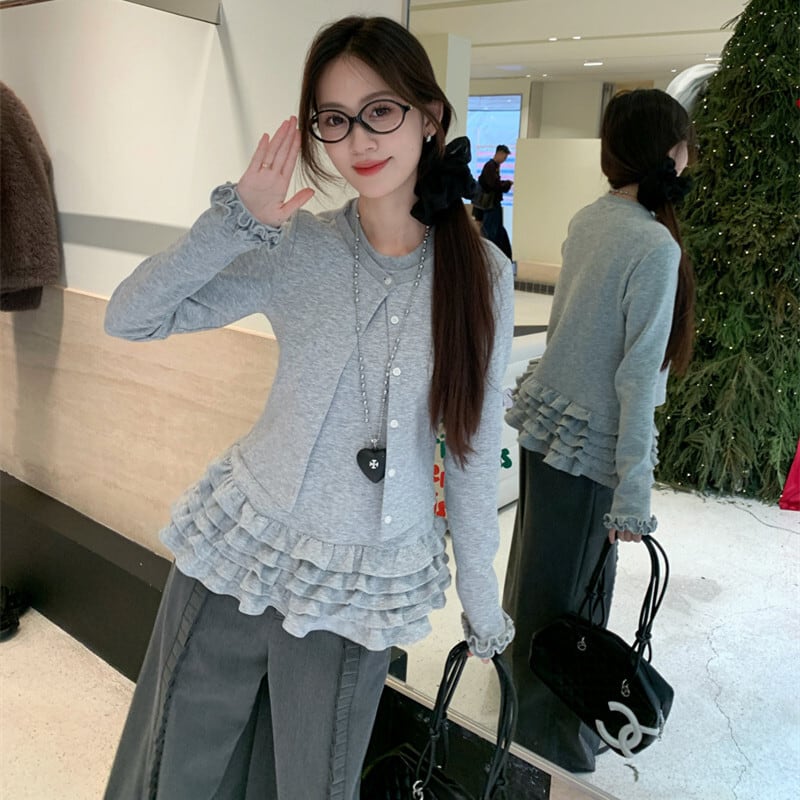 【tops】フリルドッキングトップス　M28794