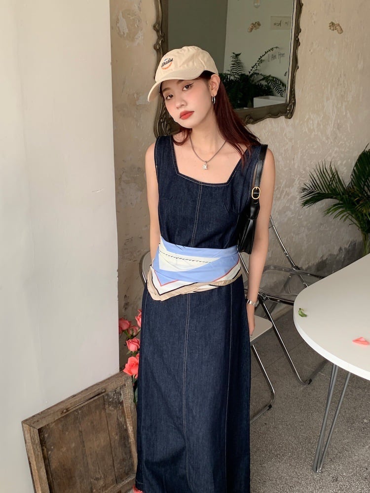 【dress】デニムワンピース　M25033
