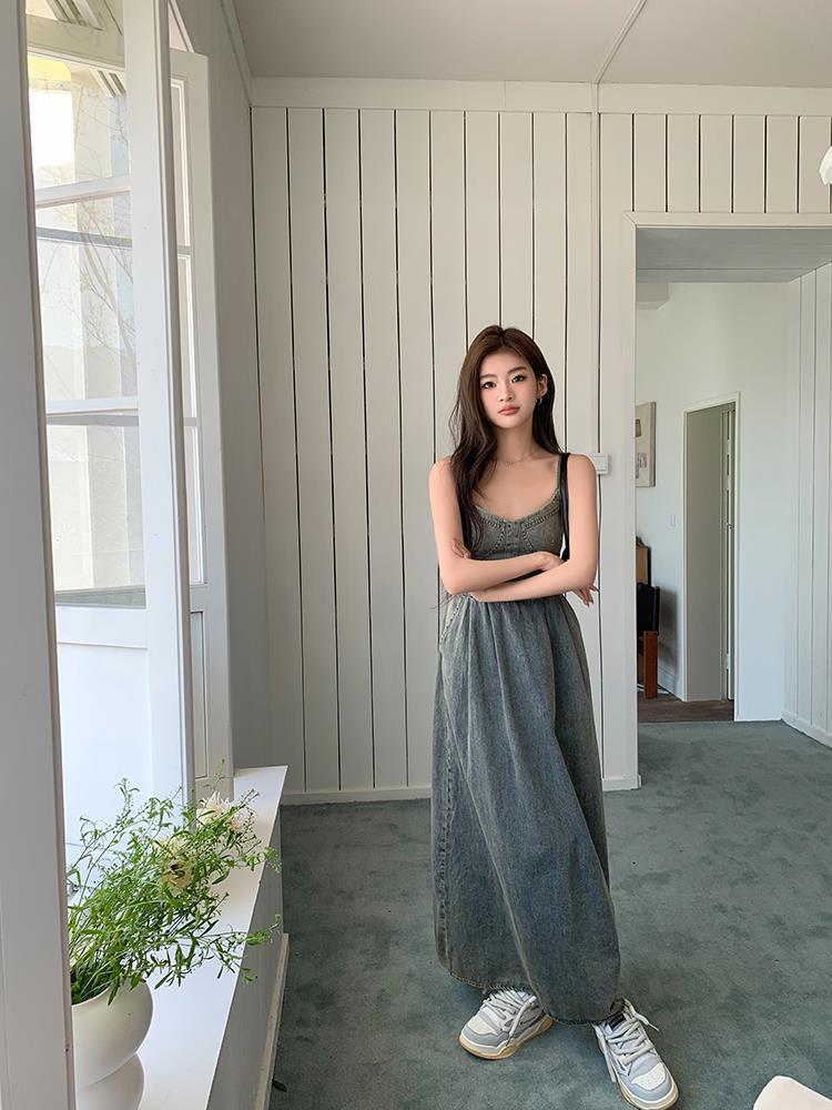 【dress】デニムキャミワンピース　M24871