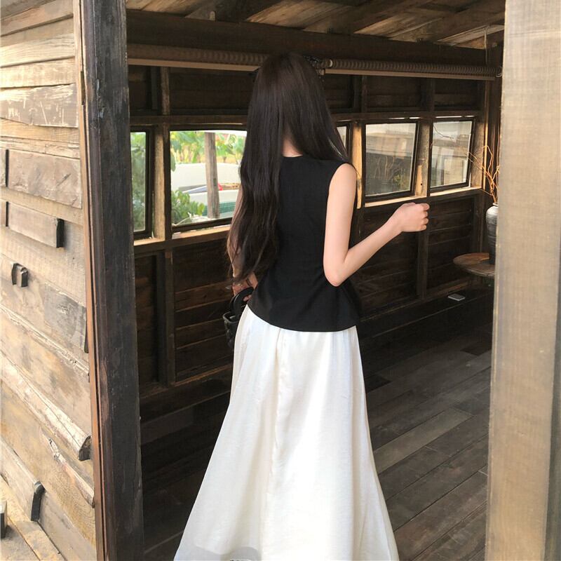 【set】ノースリーブトップス×スカートセット　M29573