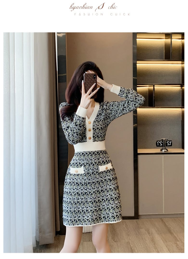 【dress】ニットワンピース　M25483