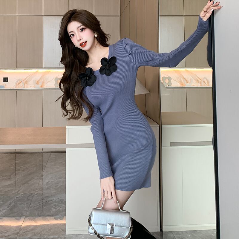 【dress】ニットワンピース　M19060
