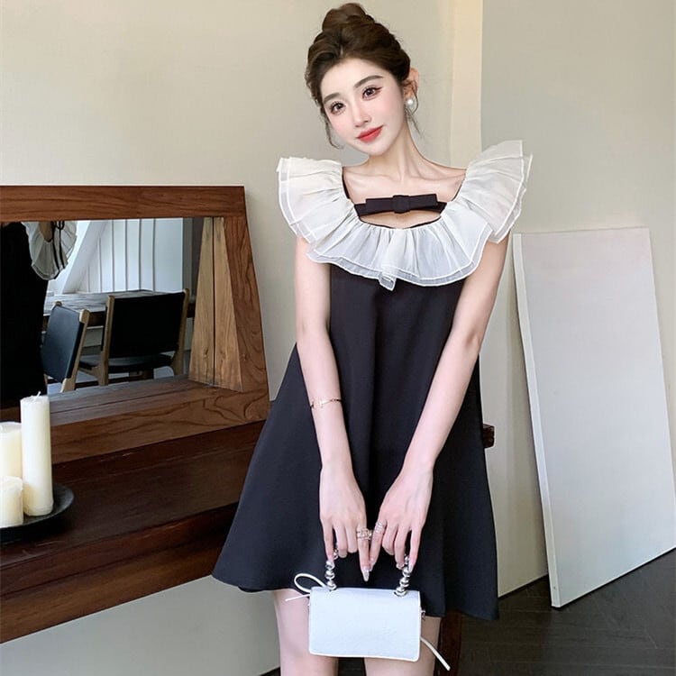 【dress】ノースリーブフリルワンピース　M24262