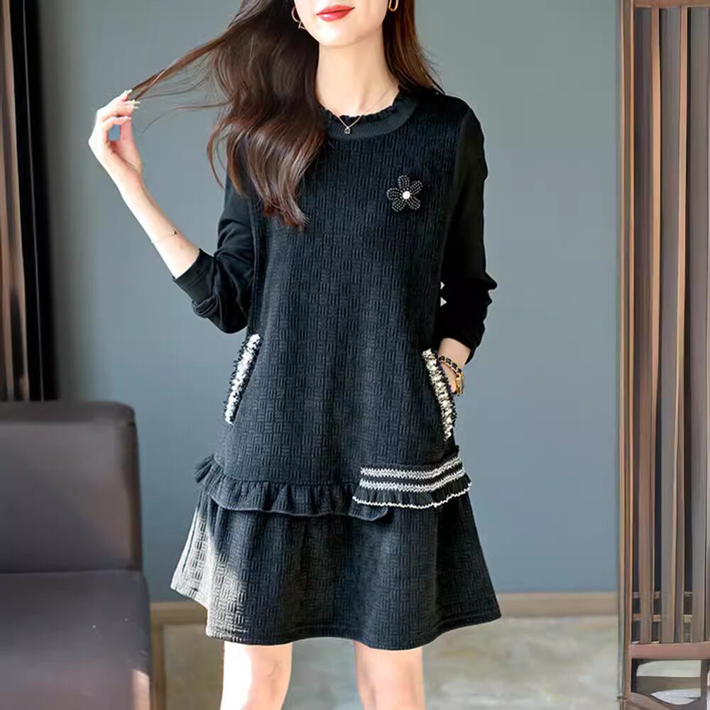 【dress】ビーズフリルワンピース G20260