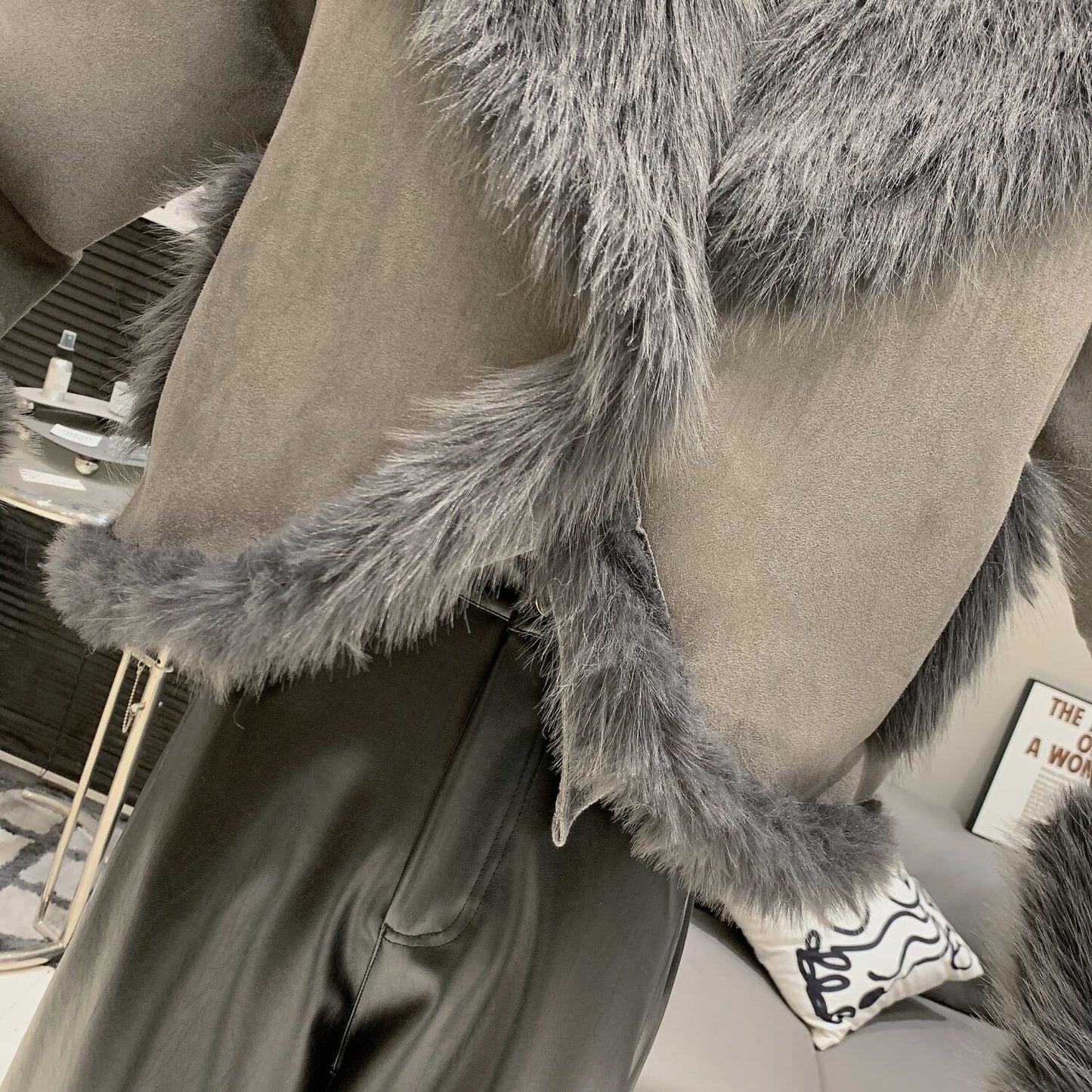 【outer】ファーショートコート　M27912
