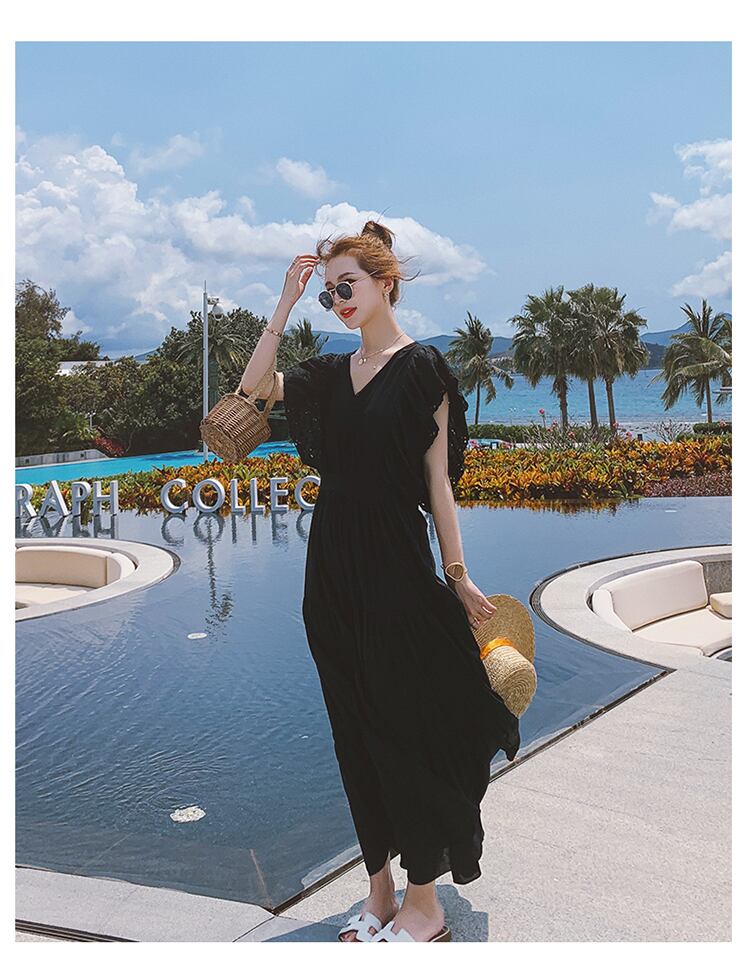 【dress】魅力的 気質満点夏おしゃれスウィート切り替え ワンピース  G0480