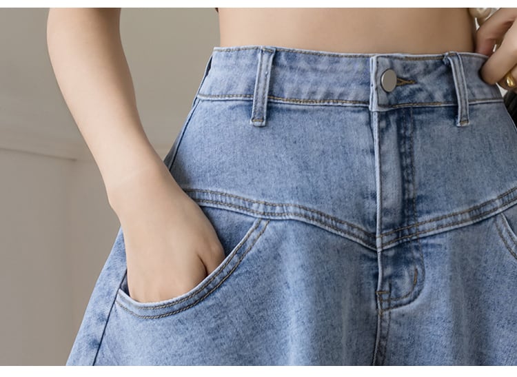 【bottoms】美人度アップ!韓国系着痩せフリルハイウエストショートパンツ G0594