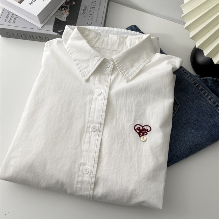 【tops】刺繍シャツ　M29909