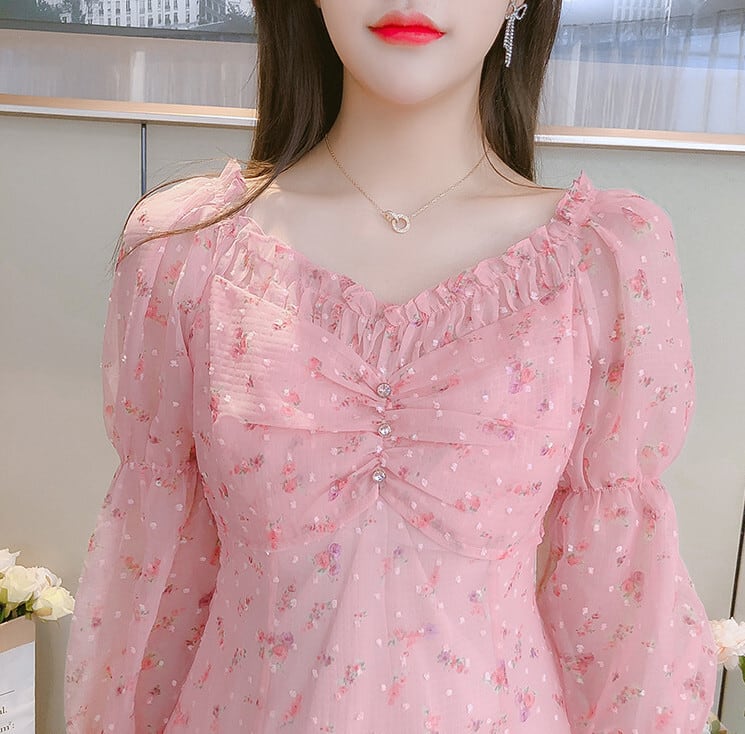 【dress】デートワンピース　M25356