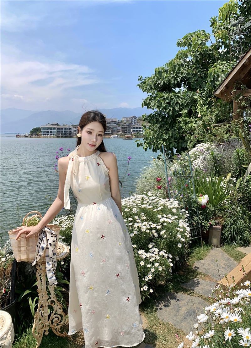 【dress】ホルターネックワンピース　M25304