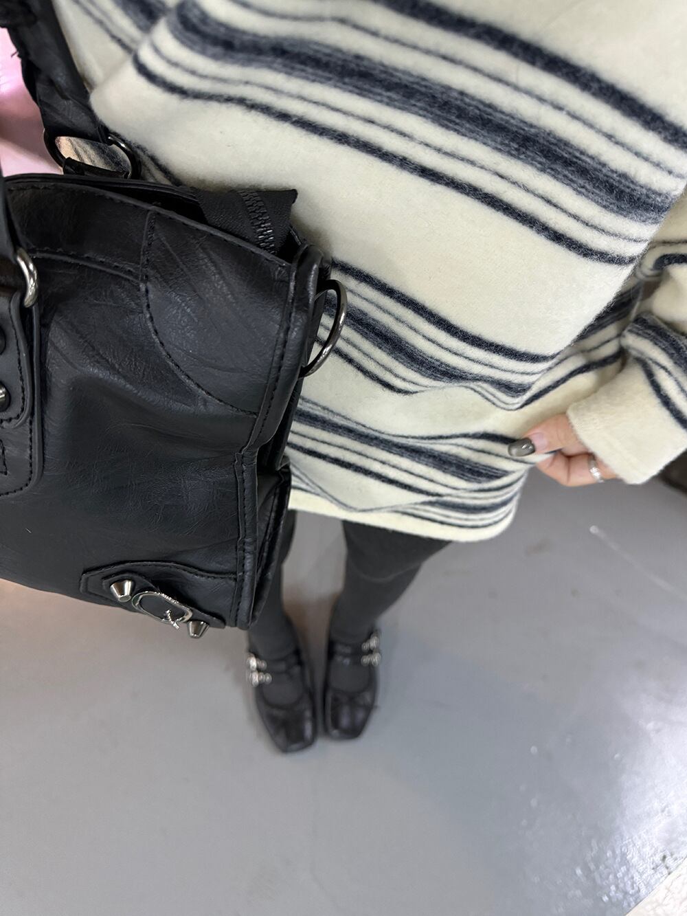 【dress】ボーダー柄ニットワンピース　M28976