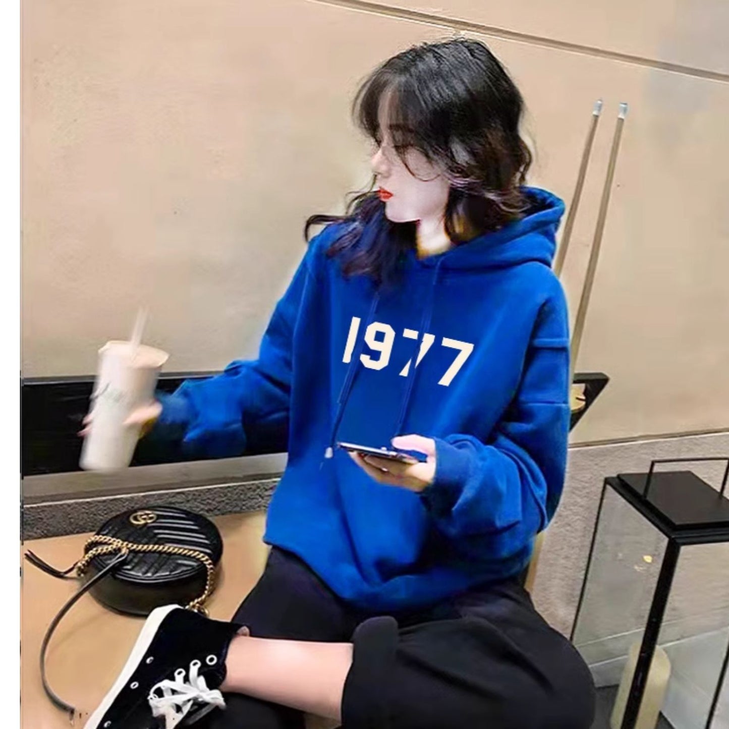 【tops】春秋フード付きパーカーG23433