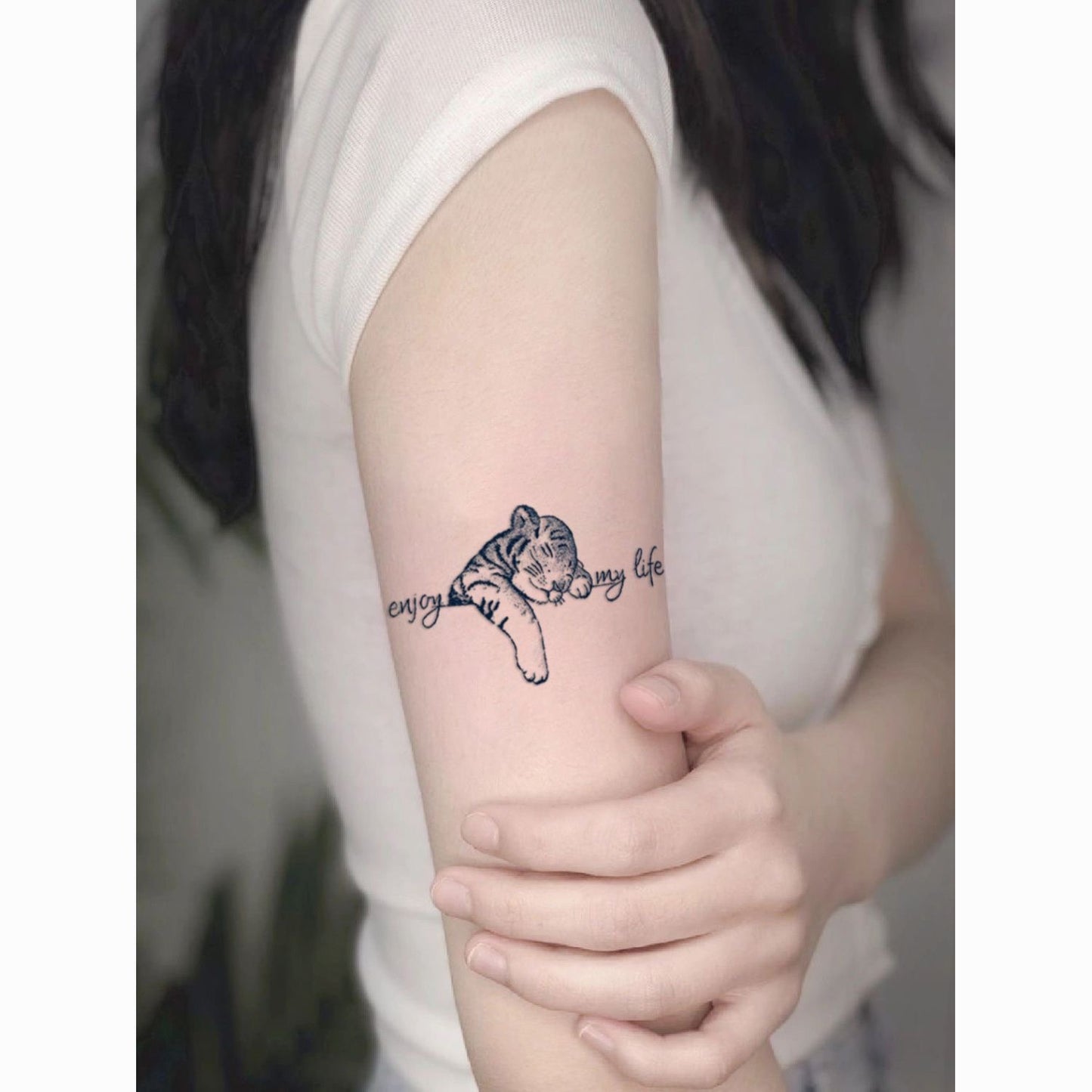 【小物】2週間タトゥーシール4枚動物柄F8131