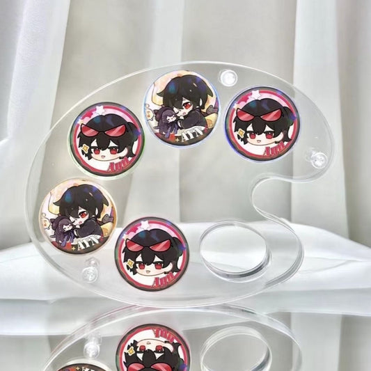 【GOODS】ペイントパレット アクリル 25mm 缶バッジホルダー Q2213