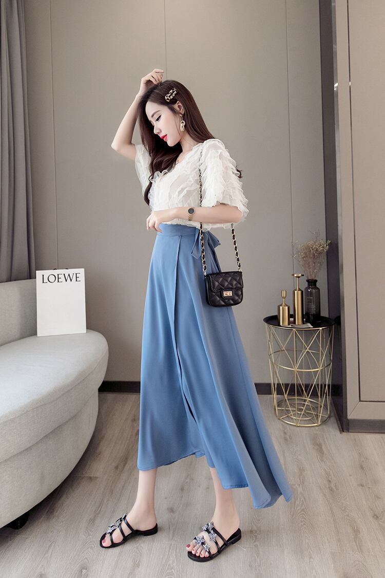 【bottoms】 清新人気デザインレディースファッションハイウエストスカート