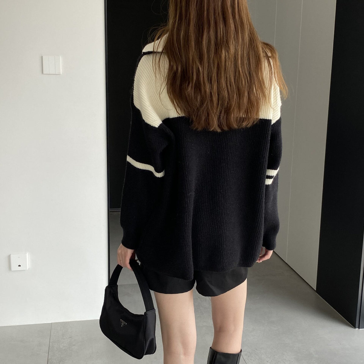 【tops】ファスナーニットセーター　M18735