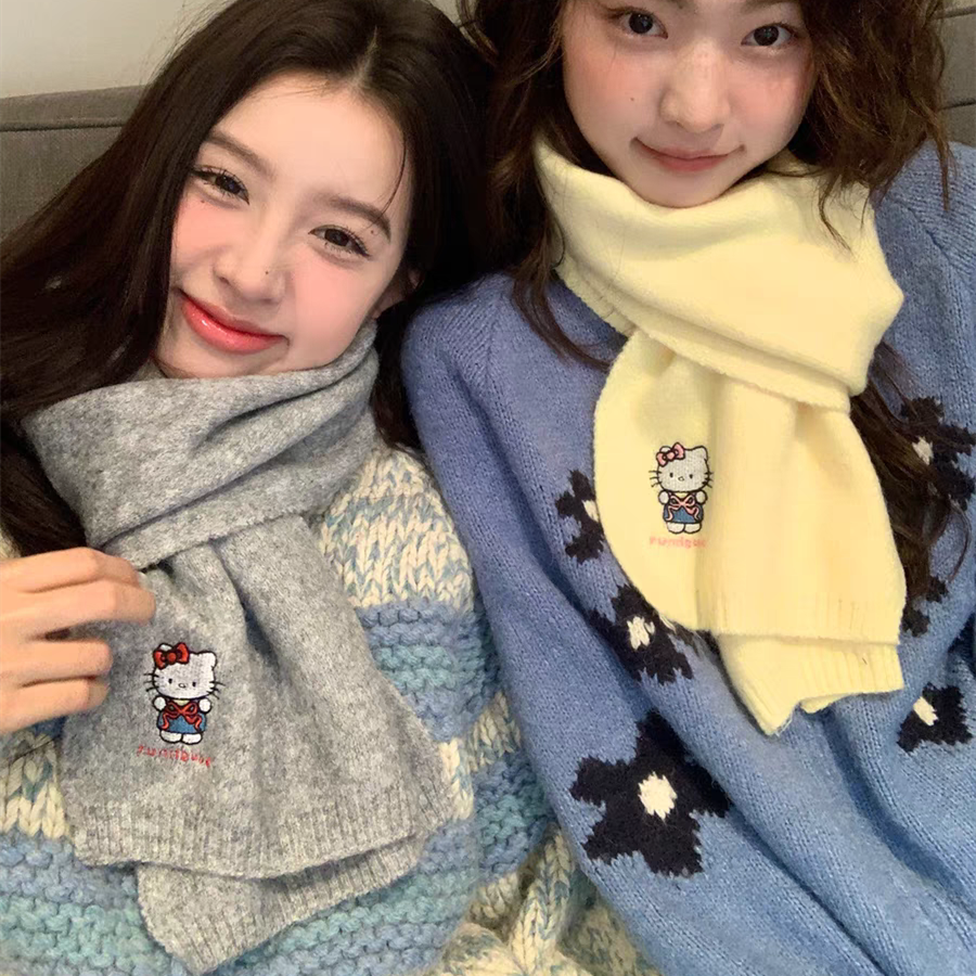 【小物】キャラクターニットスカーフG23760